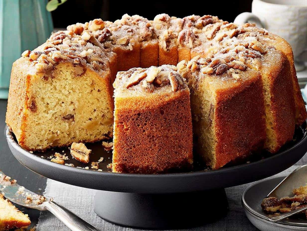 Unbelievably Delicious Pecan Pound Cake: 6 Steps